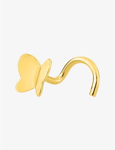 Piercing de nez or jaune...