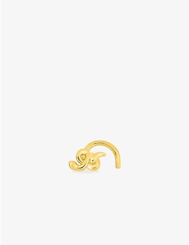Piercing de nez or jaune...