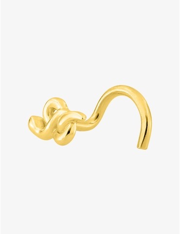 Piercing de nez or jaune...