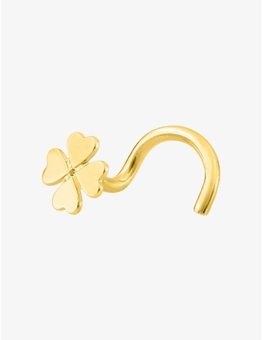 Piercing de nez or jaune...