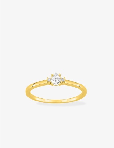 Bague solitaire poire...