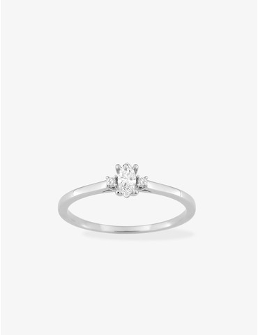 Bague solitaire marquise...