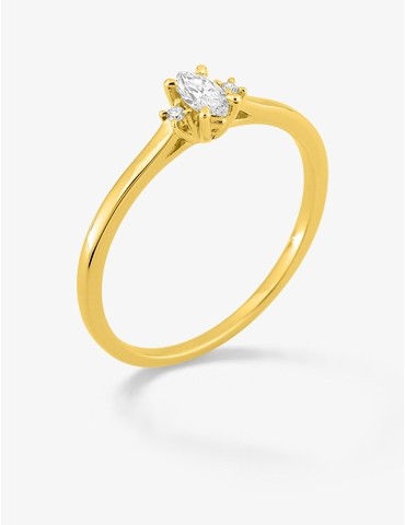 Bague solitaire marquise...