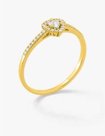 Bague diamants synthétiques...