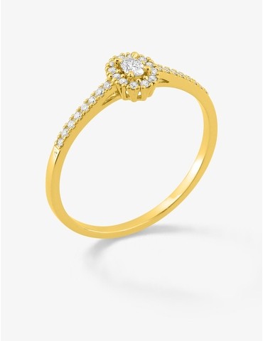 Bague diamants synthétiques...
