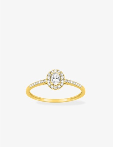Bague diamants synthétiques...
