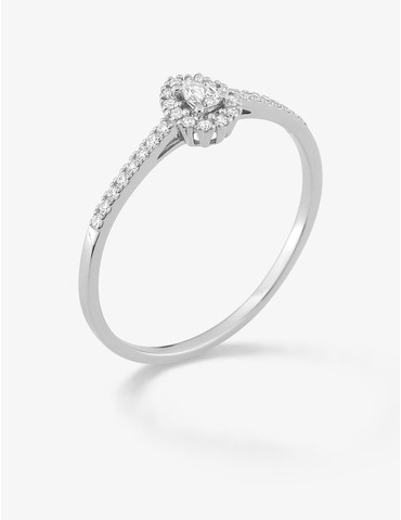 Bague diamants synthétiques...