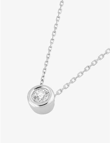 Collier or blanc 375 ‰ avec...