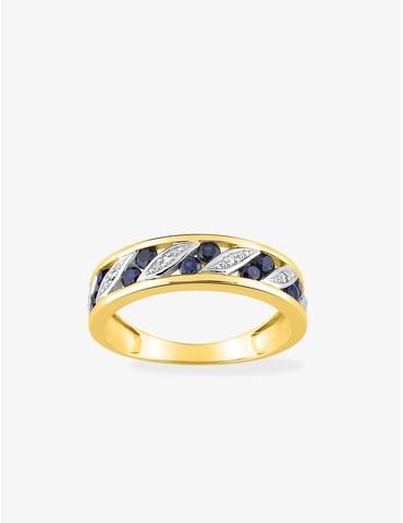 Bague en or jaune 375‰...