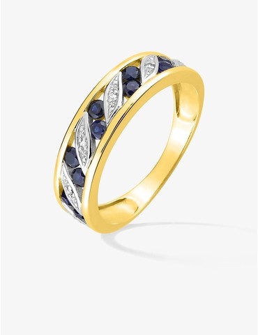 Bague en or jaune 375‰...