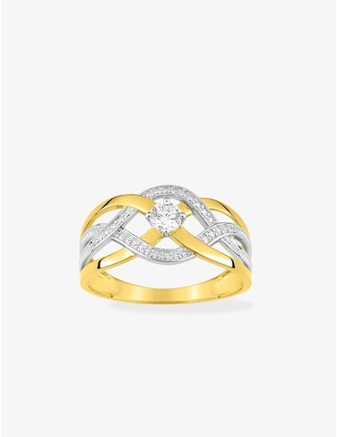 Bague solitaire fantaisie...