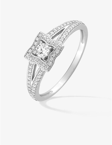 Bague solitaire avec...