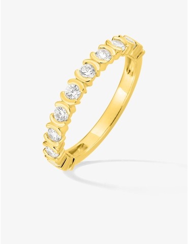 Bague demi-tour or 750 ‰...