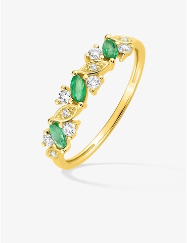 Bague trilogie or 375 ‰...