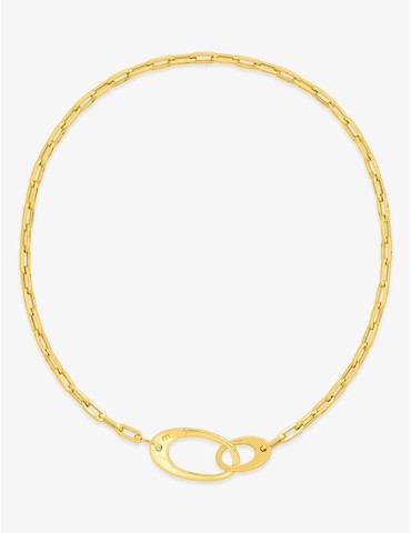 Collier or jaune 750 ‰...
