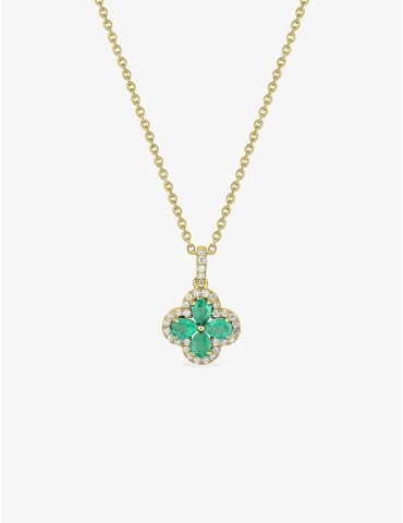 Collier trèfle or 750 ‰...