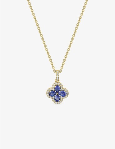 Collier trèfle or 750 ‰...