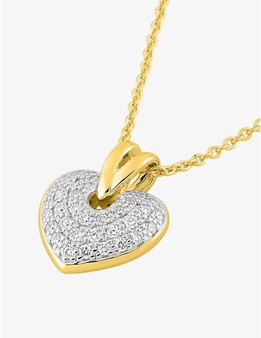 Collier cœur or 750 ‰ jaune...