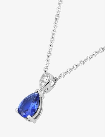 Collier or 750 ‰ blanc avec...