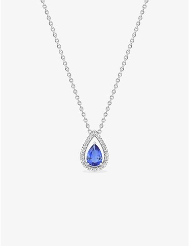 Collier or 750 ‰ blanc avec...