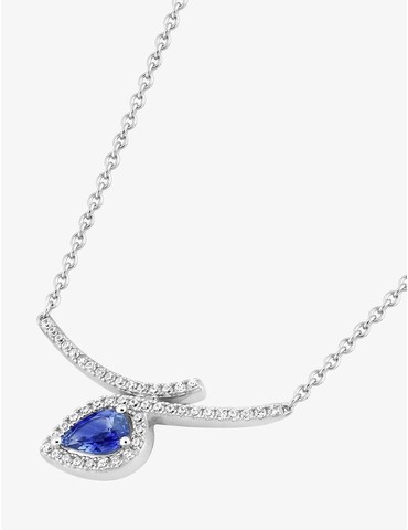 Collier or 750 ‰ blanc avec...