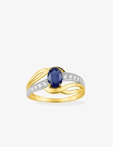 Bague solitaire en or 375‰...