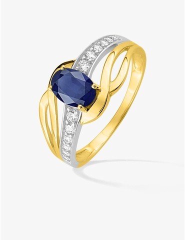 Bague solitaire en or 375‰...
