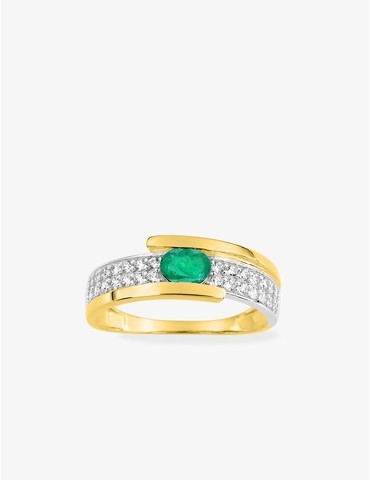 Bague solitaire en or 375‰...