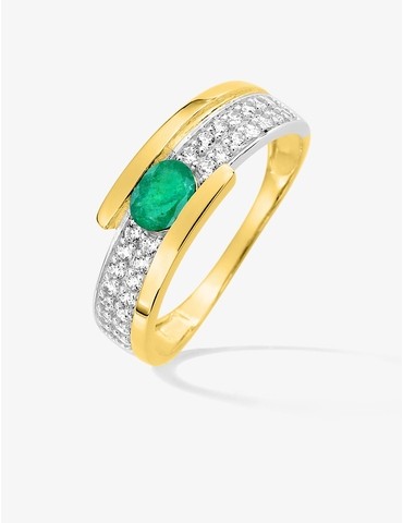 Bague solitaire en or 375‰...