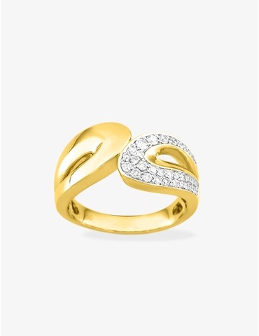 bague en or jaune 750‰...