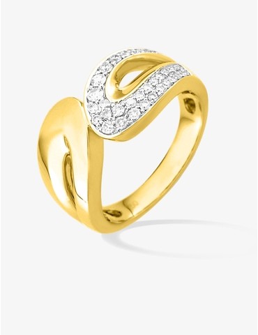 bague en or jaune 750‰...