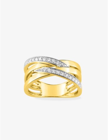 bague en or jaune 750‰...