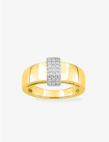 bague en or jaune 750‰...