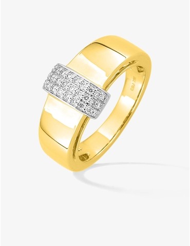 bague en or jaune 750‰...