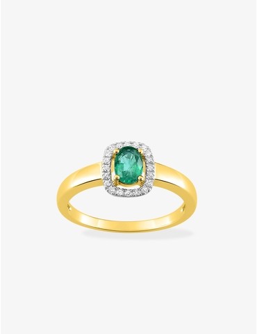 Bague solitaire en or jaune...