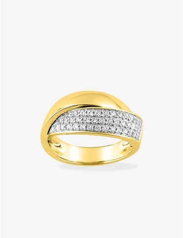 Bague en or jaune 750‰...