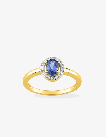 Bague solitaire en or jaune...