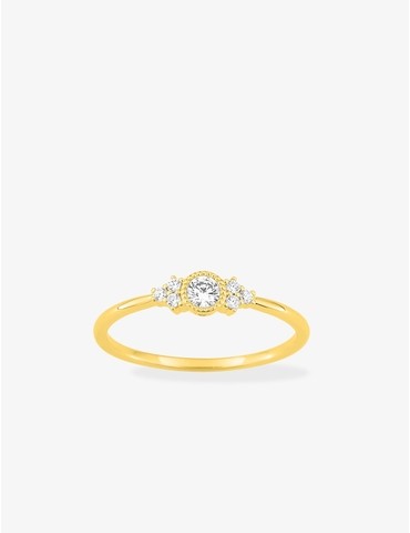 Bague en or jaune 750‰...