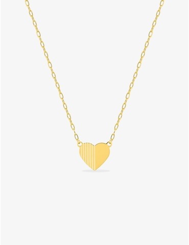 Collier cœur or 375 ‰ jaune...