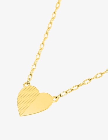 Collier cœur or 375 ‰ jaune...