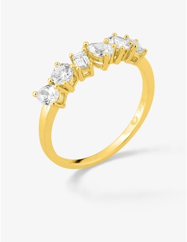 Bague en or jaune 750 ‰,...