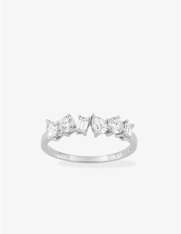 Bague en or blanc 750 ‰,...