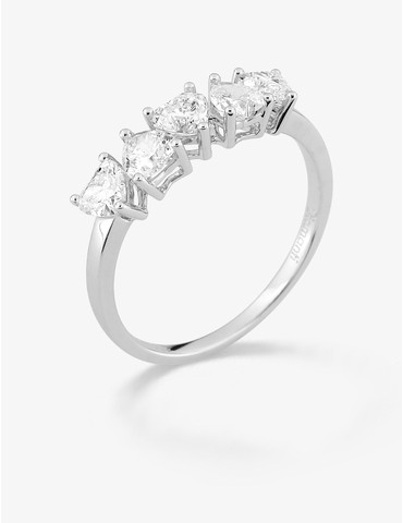 Bague en or blanc 750 ‰,...