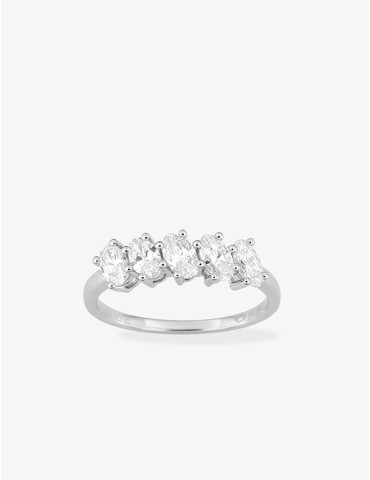 Bague en or blanc 750 ‰,...