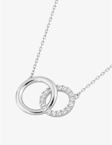 Collier en or blanc 375 ‰,...