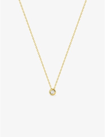 Collier en or jaune 375 ‰,...