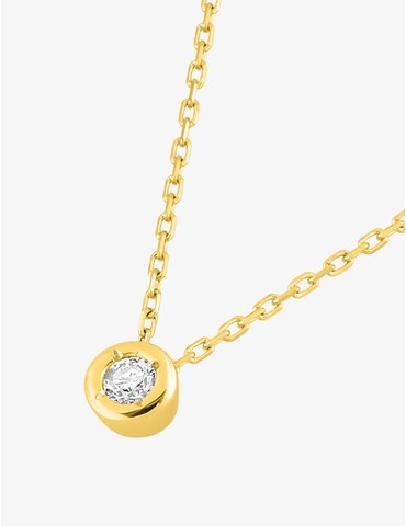 Collier en or jaune 375 ‰,...