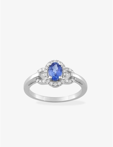 Bague en or blanc 750 ‰,...