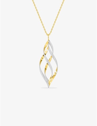 Collier en or jaune 375 ‰,...