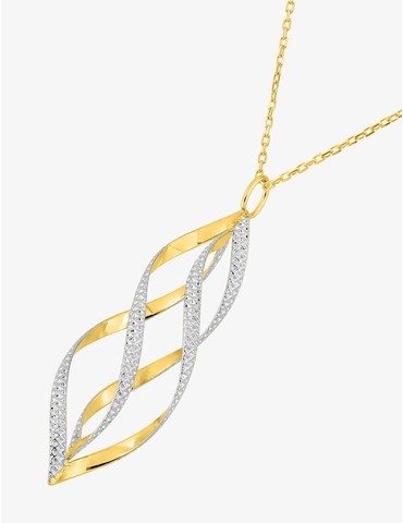 Collier en or jaune 375 ‰,...
